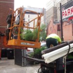 On the way to the roof top garden