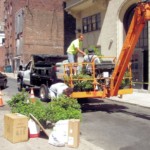 On the way to the roof top garden